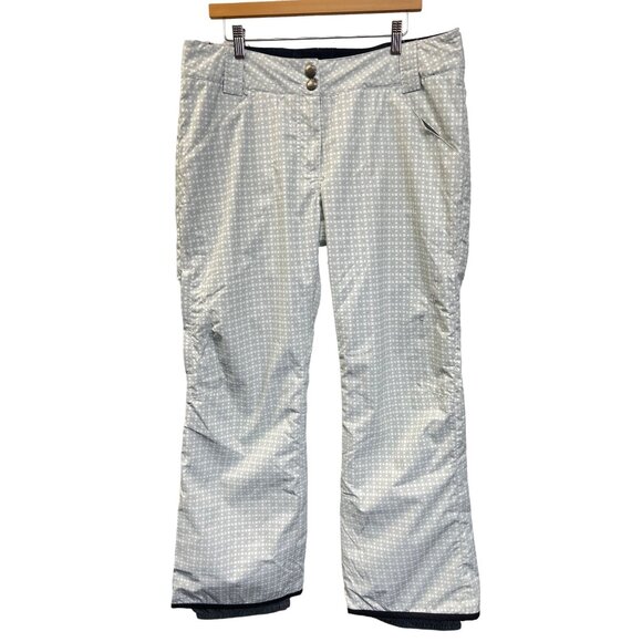 Lole White with Gray Pattern Snow Ski Snowboarding Pants - Picture 2 of 11